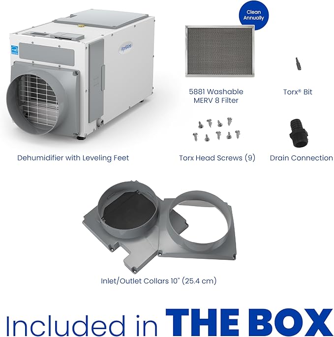 AprilAire E080 Pro 80-Pint Whole-House Dehumidifier, Energy Star Certified - Image 11