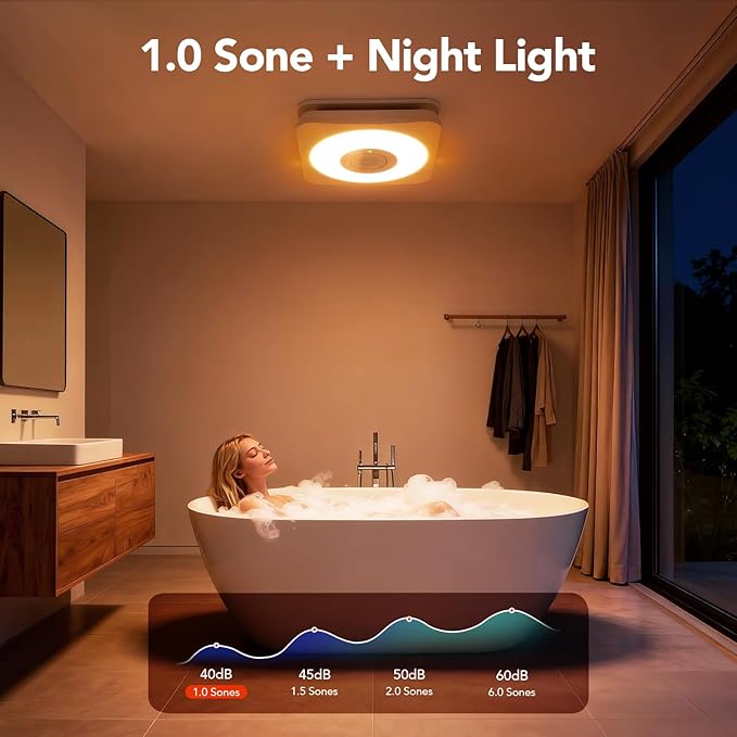 OREiN 3-in-1 Bathroom Exhaust Fan - Image 9