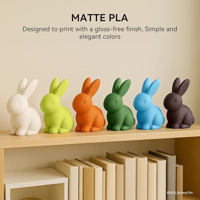 TECBEARS Matte PLA Filament 10kg, PLA Matte 3D Printer Filament 1.75mm - Image 2