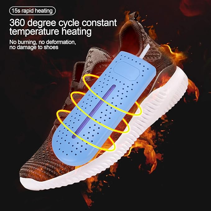 Shoe Dryer, 360° Heating Quick Drying Portable Boot Dryer, No Noise Foot Dryer - Image 2
