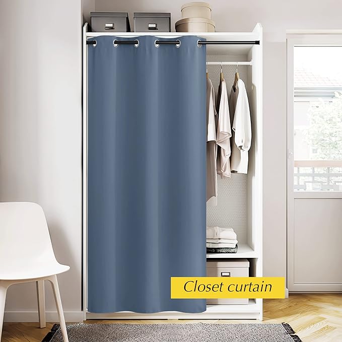 NICETOWN Doorway Curtain for Living Room Thermal Insulated Door Blinds for Door - Image 3