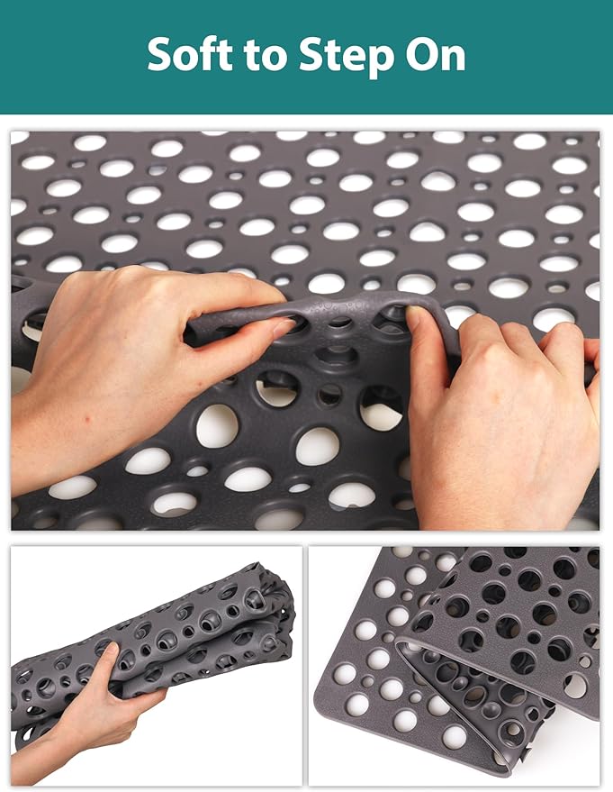 Extra Large Shower Mat, Yonala 47 x 32 Inch Non Slip Shower Mats - Image 8