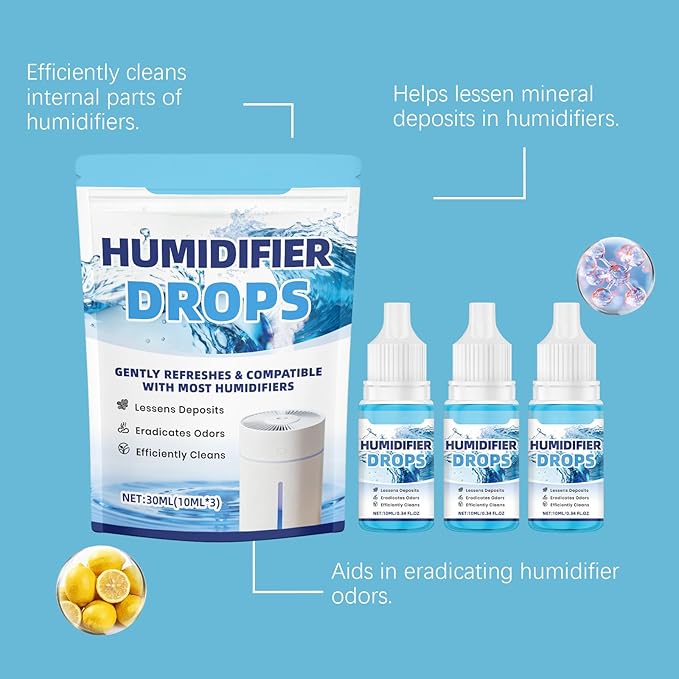 Humidifier Cleaner Drops, Slows Buildup & Scaling, Humidifier Solution - Image 2