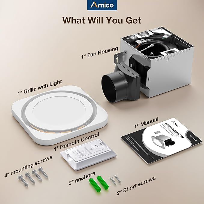 Amico Bathroom Exhaust Fan - Image 7