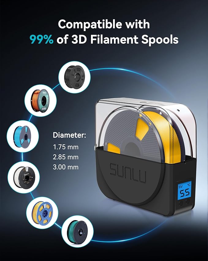 SUNLU Filament Dryer Box for 3D Printer Filament, S1 Plus Filament Dehydrator - Image 5