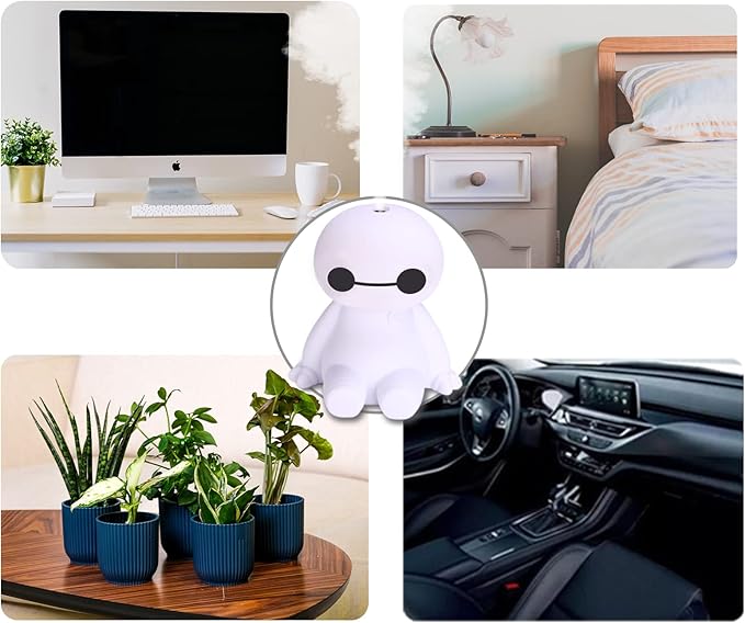 INVODA Small Humidifier Cool Mist Portable Desk USB Personal Mini Humidifiers - Image 7