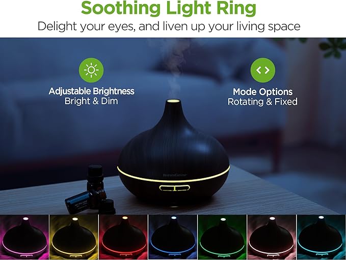 InnoGear Aromatherapy Diffuser & 10 Essential Oils Set, 400ml Diffuser - Image 3