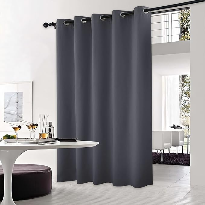 NICETOWN Sliding Door Curtains, Wide Thermal Blackout Patio Door Curtain Panel by NICETOWN