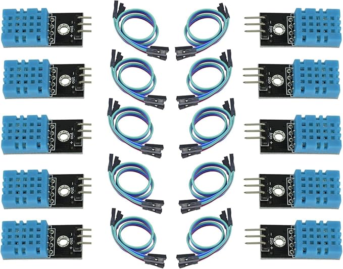 10 Pieces DHT11 Temperature & Humidity Sensor Module Digital Temperature and by hiBCTR