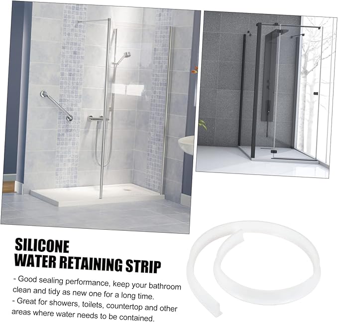 2m Shower Accessories for Bathroom Silicone Water Retaining Strip Sealing Strip - Image 5