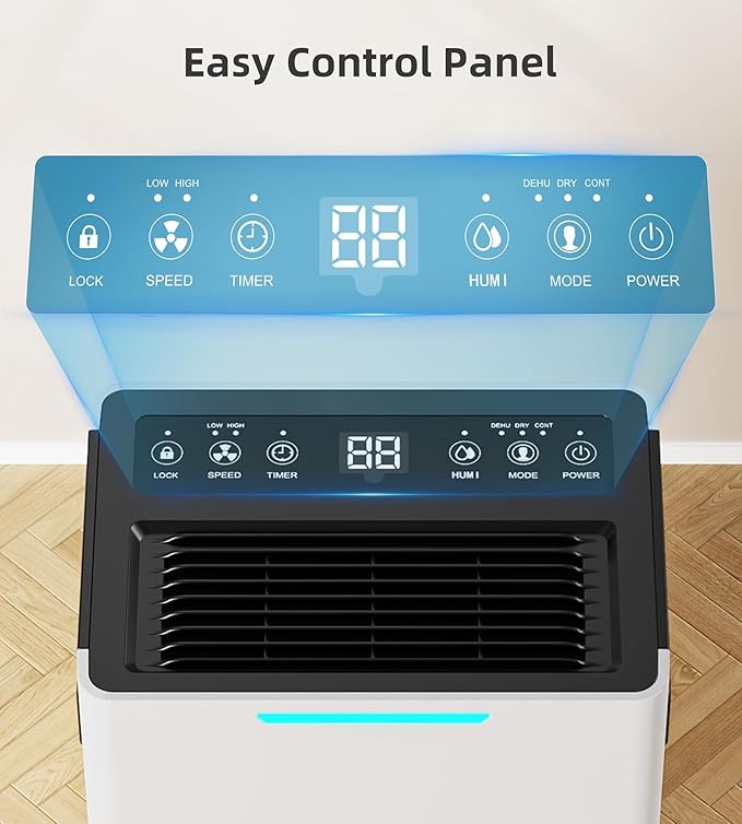 1500 Sq. ft Dehumidifier for Basement and Large Room, 21 Pints Dehumidifiers - Image 4