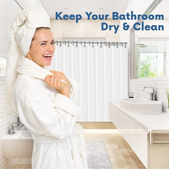 Premium Shower Curtain Liner, 6G PEVA Shower Curtain - Image 7