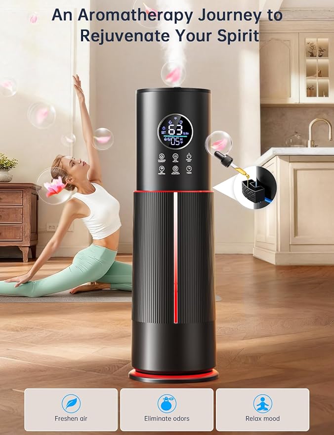 10L/2.64 Gal Humidifier for Large Room 600ft² 60H Runtime 24H Timer Auto Mode - Image 4