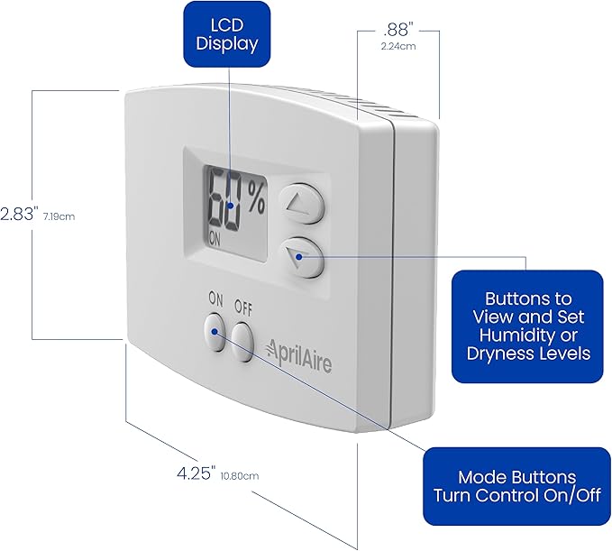 AprilAire 76 Digital Wall Mount Dehumidifier Control - Image 4