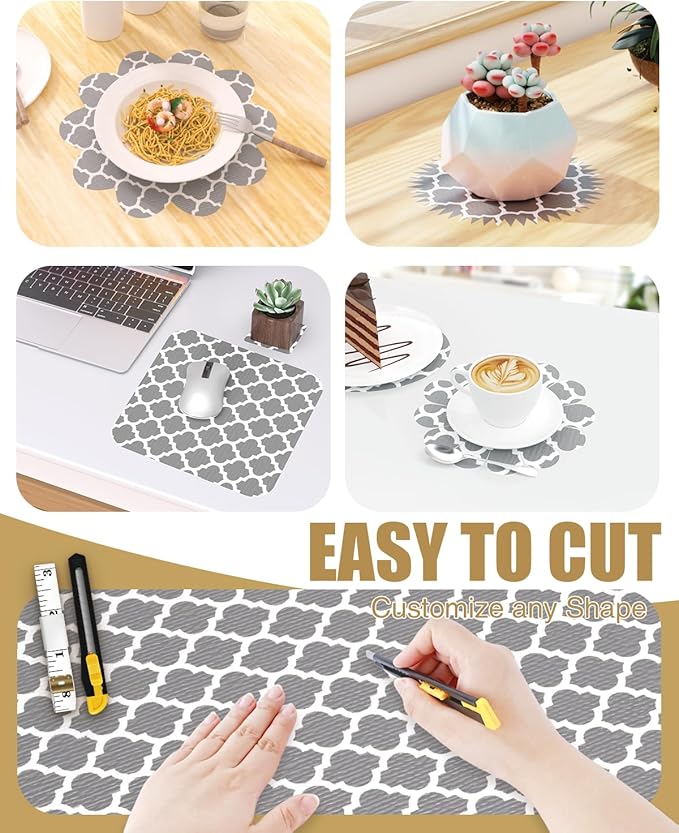 Shelf Liners for Kitchen Cabinets Non-Adhesive, Non-Slip Thickened Shelf Paper - Image 6