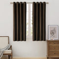 BULBUL Brown Velvet Curtains 63 inch: Luxury Elegant Living Room Curtain by ModernShinyVelvetCurtains
