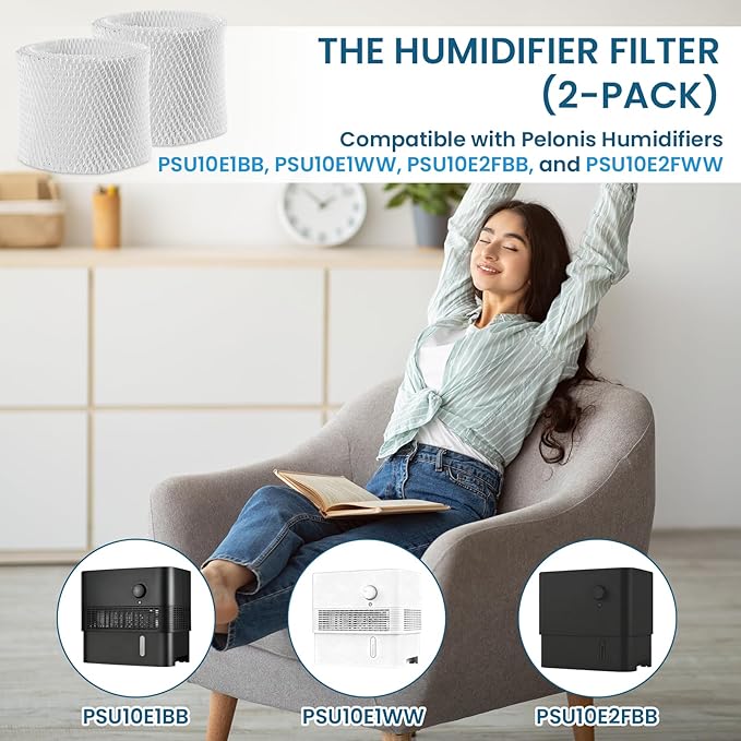 Humidifier Filter PSU10E1BB, Humidifier Wicking Filter Replacement Compatible - Image 3