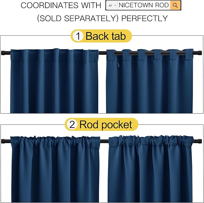 NICETOWN Blackout Curtains Window Drapes - Image 3