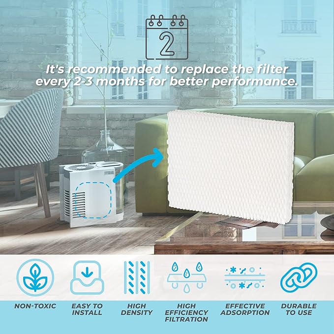 ANTOBLE 4 Pack MD1-0034 Humidifier Wick Replacement Filters Compatible - Image 5