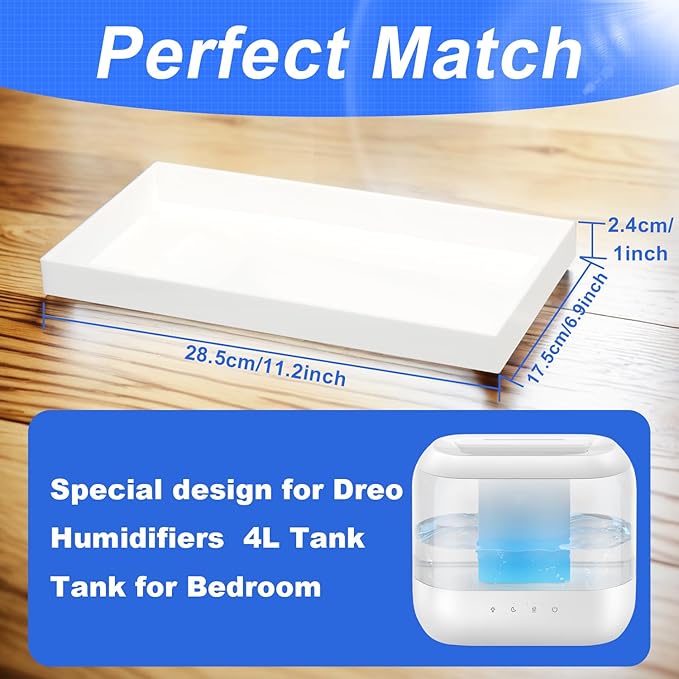 Acrylic Humidifiers Tray for Dreo Humidifier HM311 4L Tank, Leak-Proof Tray for - Image 2