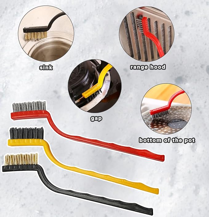 16PCS Versatile Scrubber Brush- Multipurpose Bottle Gap Brush 3 in 1 Cup Lid - Image 4