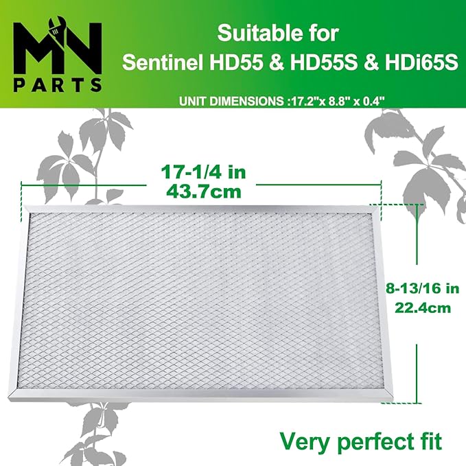 MERV 8 Filter Dehumidifier Filter Replacement Sentinel HD55 HDi65 17.2'' x - Image 4