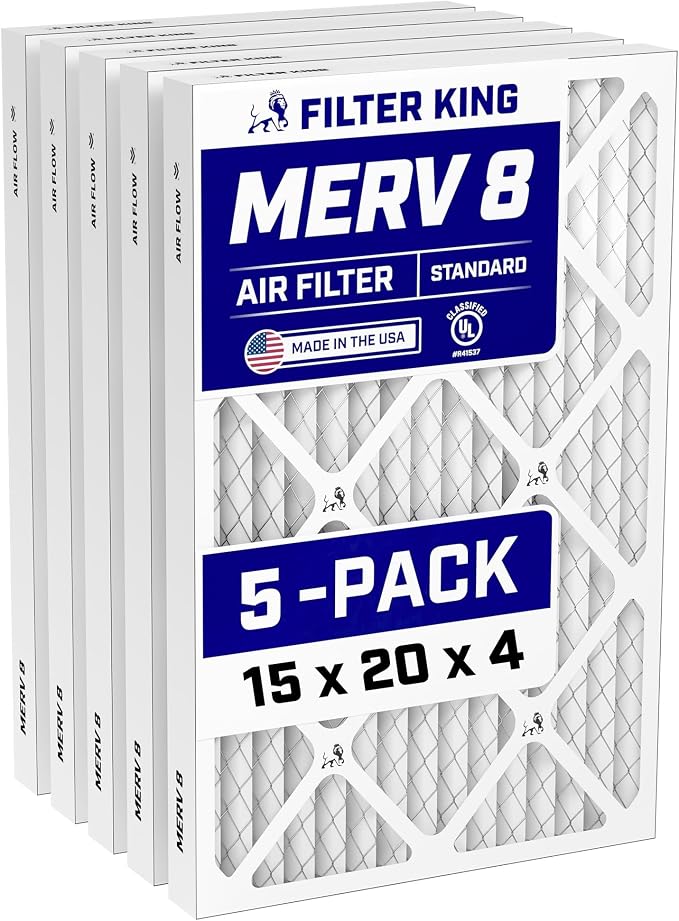 Filter King 15x20x4 Air Filter Dust & Allergy Control AC Furnace Filters by FilterKing