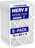 Filter King 15x20x4 Air Filter Dust & Allergy Control AC Furnace Filters by FilterKing