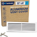 22x6 Inch Air Return Vent Cover Decorative – Premium Aluminum AC Vent Cover by LAMINAIRE
