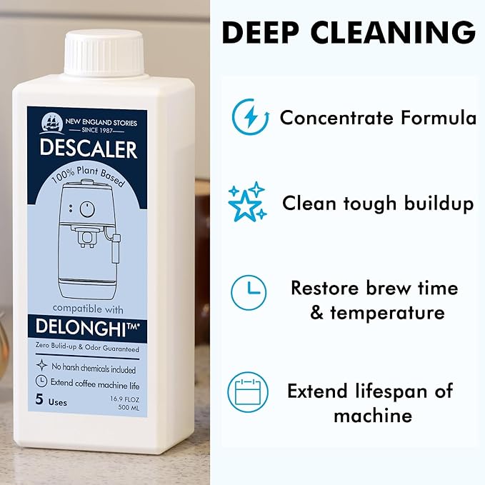 10 Uses DeLonghi Compatible Descaling Solution, Specially Designed to Clean - Image 2