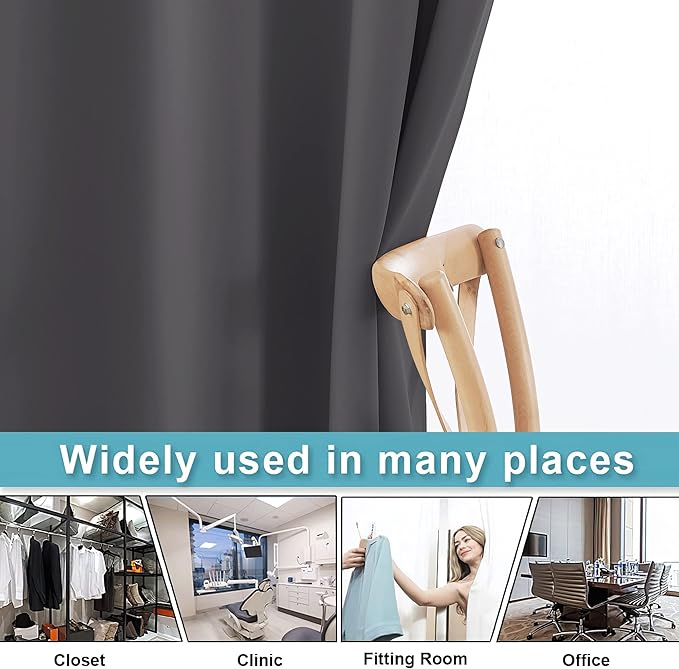 RYB HOME Privacy Curtain for Sliding Glass Door, Light Block Noise Reduce - Image 5