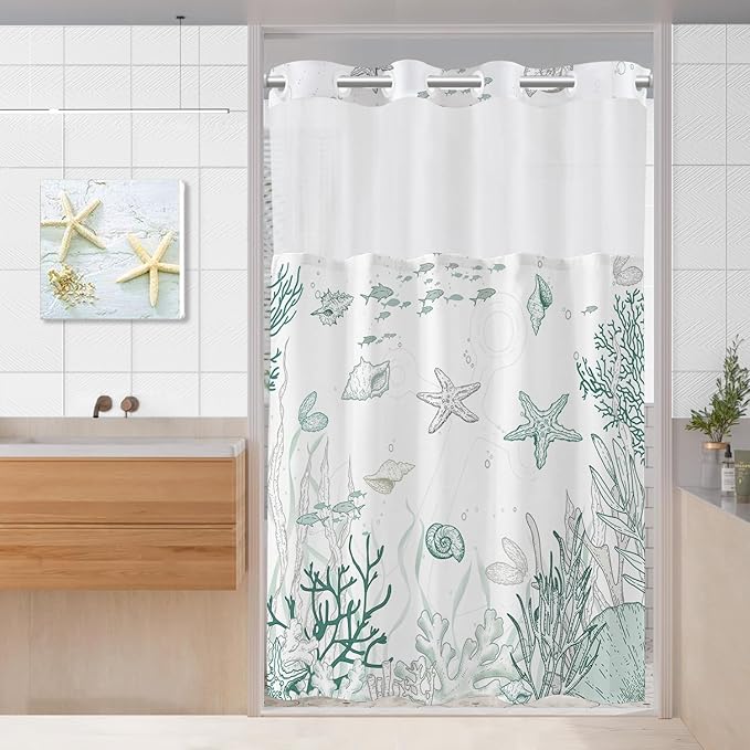 Stall No Hook Shower Curtain by TWLSNCD