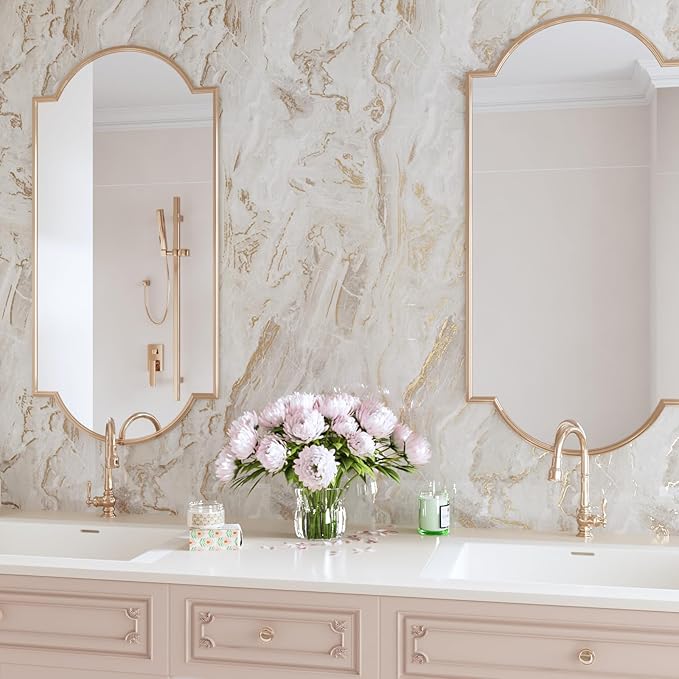 CRE8TIVE Wide 24"x354" Glossy Liquid Marble Countertop Contact Paper Peel and - Image 7