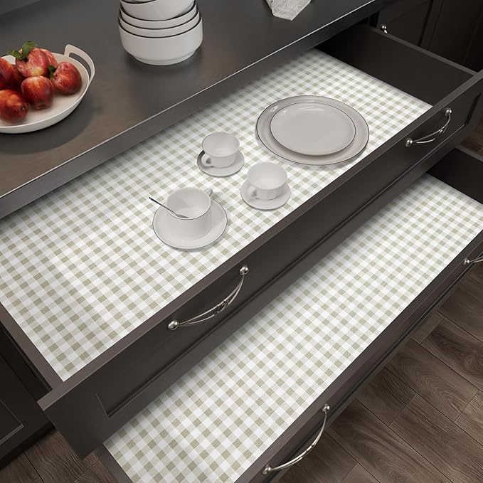 Shelf Liner for Kitchen Cabinets 18" x 360" Non-Adhesive Non-Slip Drawer Liners - Image 6