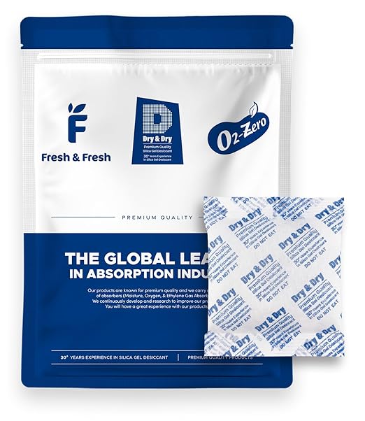 Dry & Dry 100 Gram Silica Gel Packets Desiccants, Silica Packets by DryDry