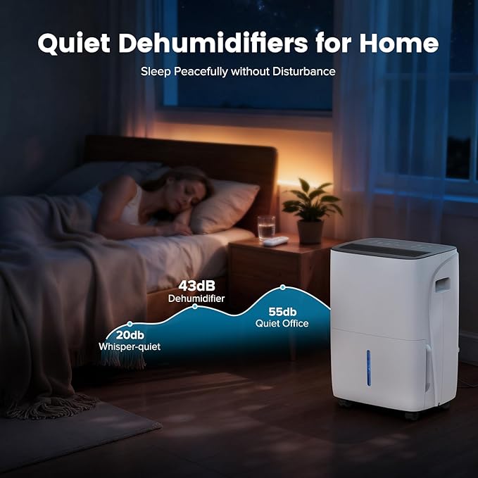 80 Pint Dehumidifier for Basement and Home, Covers up to 4, 500 Sq. Ft Rooms - Image 8