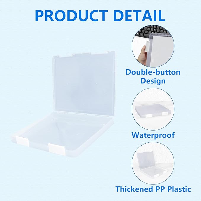 Clear A4 File Storage Boxes - Image 4