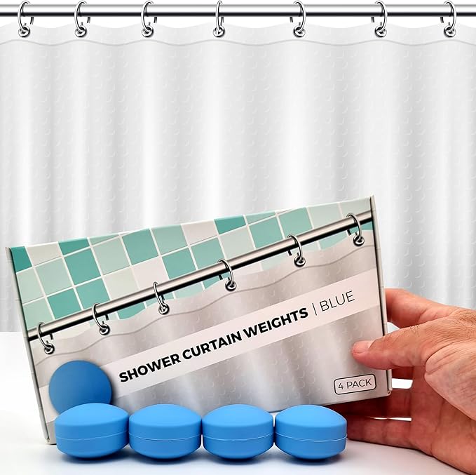 Powerful Anti-Billowing Magnetic Shower Curtain Weights by HMmagnets