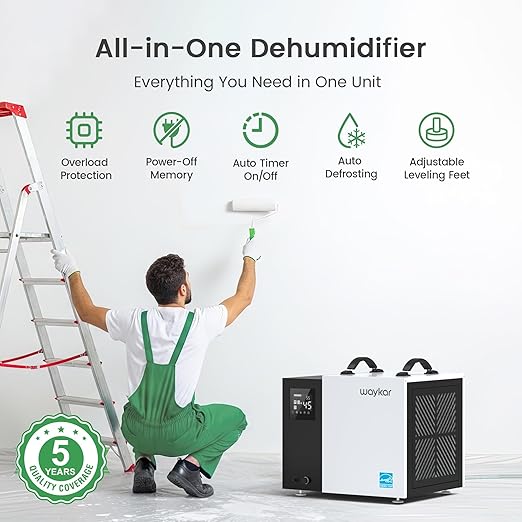 Waykar 70 Pint Energy Star Crawl Space Dehumidifier - Image 8