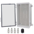 Waterproof Electrical Box, IP67 Junction Box Stainless Steel Latch Hinged Clear by YETLEBOX