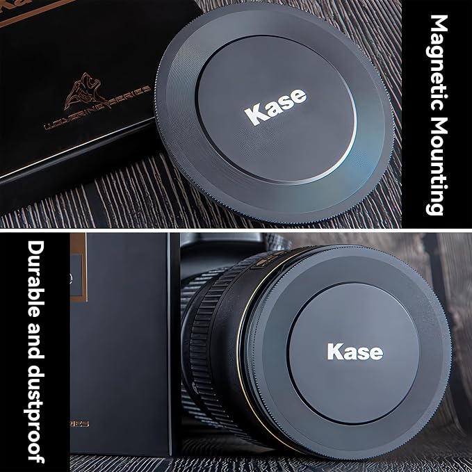 Kase 52mm Front Lens Cap, Magnetic CNC Aluminum + Optical Glass, Quick Press-On - Image 7