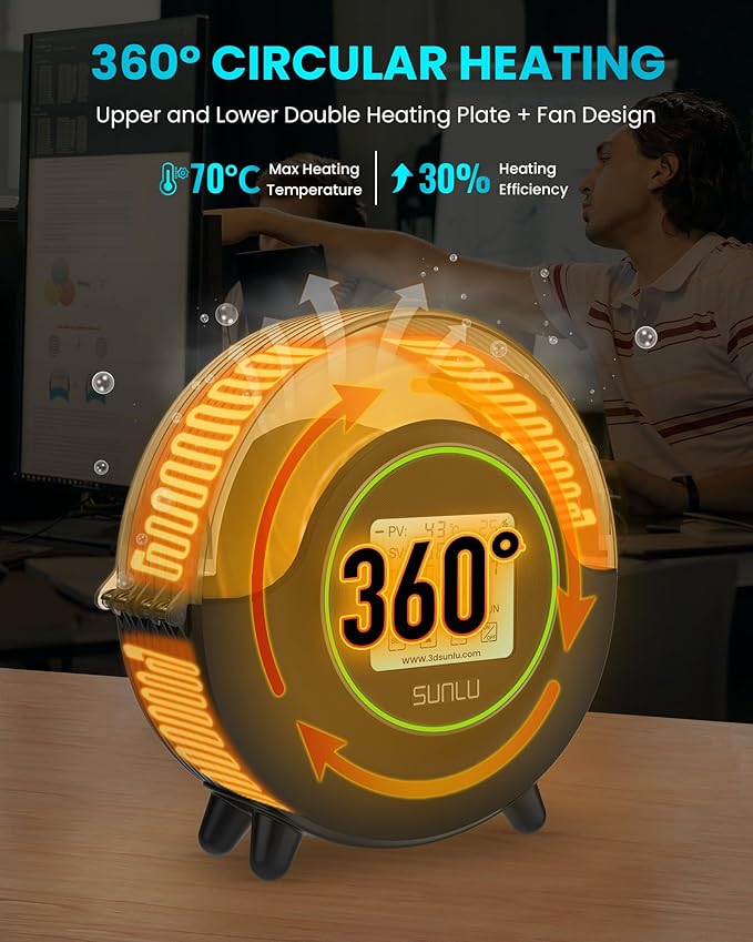 SUNLU Official Filament Dryer S2, Upgraded 3D Filament Dryer - Image 2
