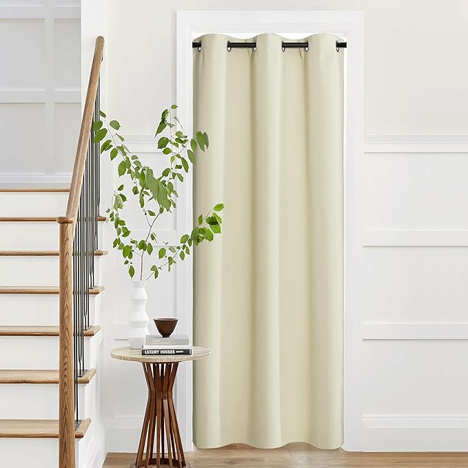 NICETOWN Farmhouse Blackout Patio Sliding Door Curtain Extra Wide, Grommet Room by NICETOWN
