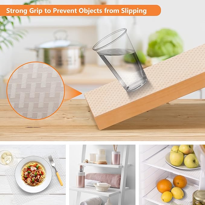Shelf Liners for Kitchen Cabinets Refrigerator Liners Waterproof Kitchen - Image 5