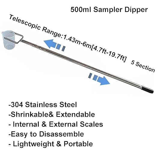 Extendable Water Sampler with Dipper System, Water Qualityd Sampler Device - Image 2