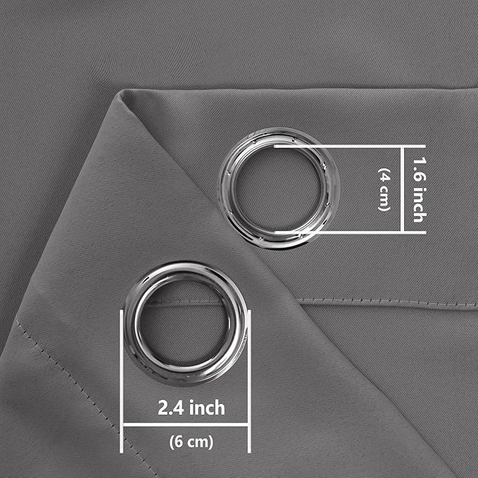 Hiasan Blackout Curtains for Bedroom, 38 x 63 Inches Length - Image 7