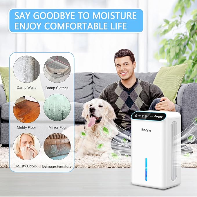Dehumidifiers, Dehumidifier for Home Quiet Small Dehumidifier for Bedroom - Image 7
