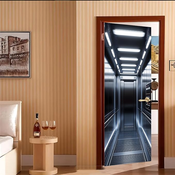 3D Door Decals Stickers Peel Stick Wall Murals Vinyl Wallpaper Self-Adhesive - Image 7