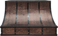 CT Copper Tailor Sloped Copper Vent Hood Wall Mount, 1150 CFM Exhaust Fan by CTCopperTailor