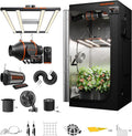 Spider Farmer G3000 Grow Tent Kit Complete 3x3x6ft, 300W Dimmable Bar Style LED by SpiderFarmer